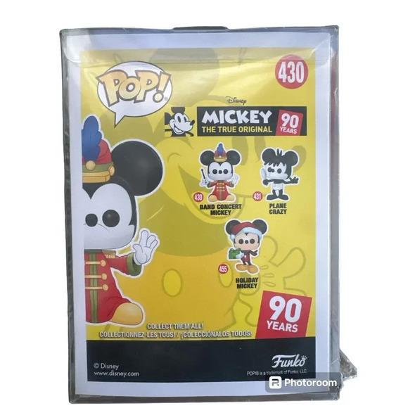 Funko popThe Original Mickey Mouse 90 Years‎ BAND CONCERT MICKEY # 430 - Picture 4 of 4